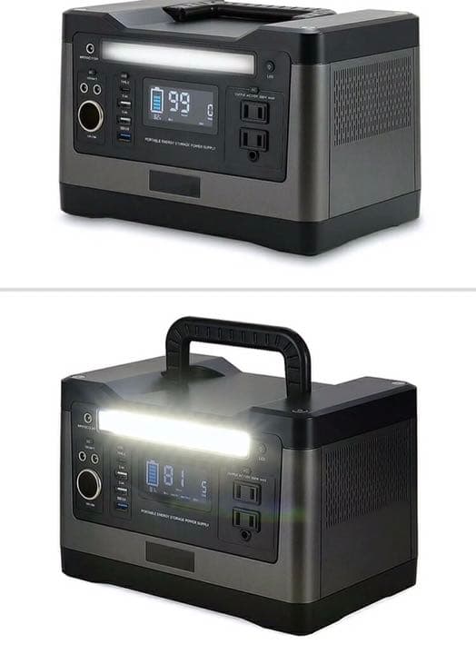 【防災製品等推奨品認証ポータブル電源 大容量　AC(500W) 家庭用蓄電池