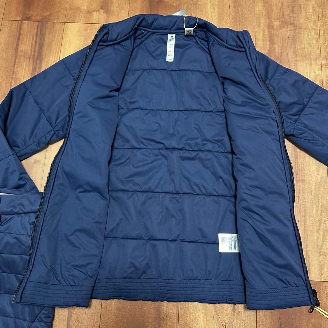 保温 中綿　ジャケット　スカート　セットアップ　秋冬　ネイビー　サイズS 新品