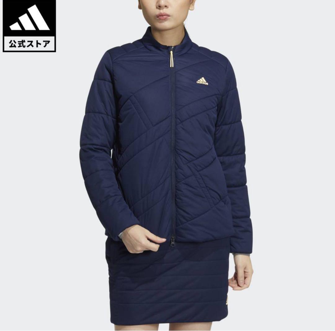 保温 中綿　ジャケット　スカート　セットアップ　秋冬　ネイビー　サイズS 新品