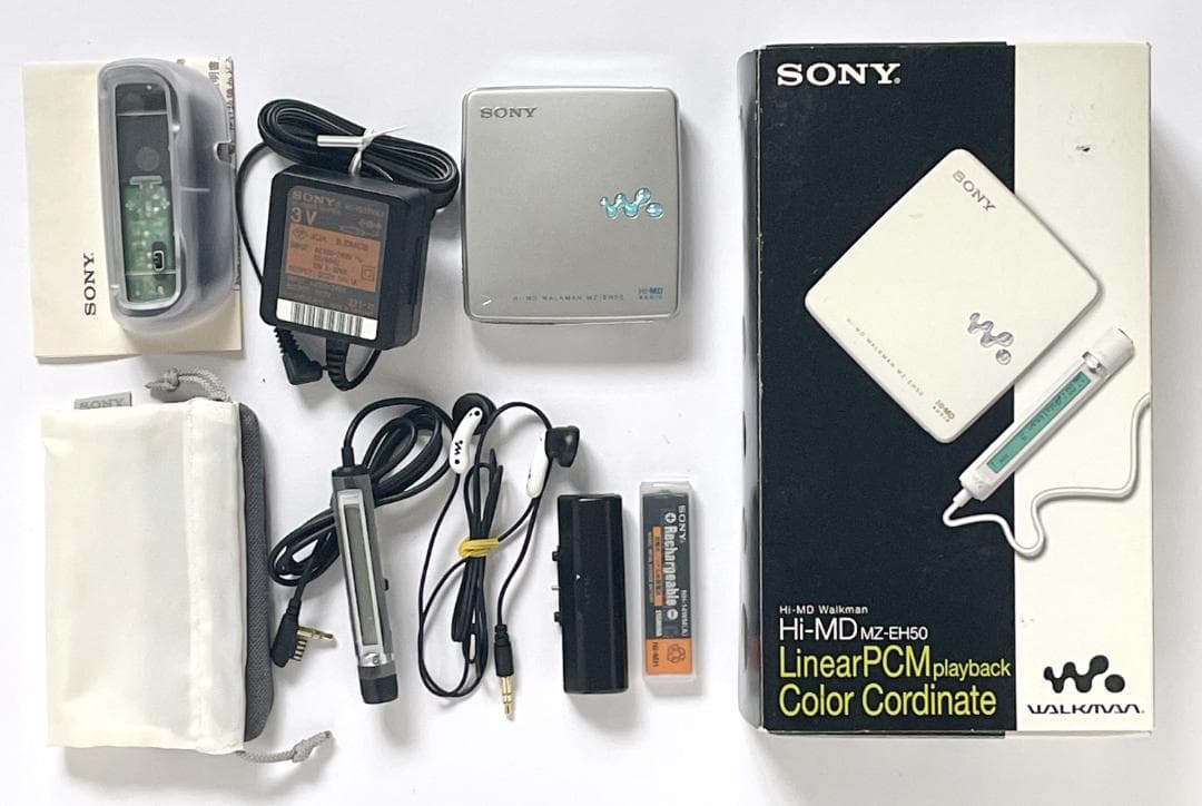 未使用品 ソニー MDウォークマン MZ-EH50 Hi-MD 元箱他付属あり