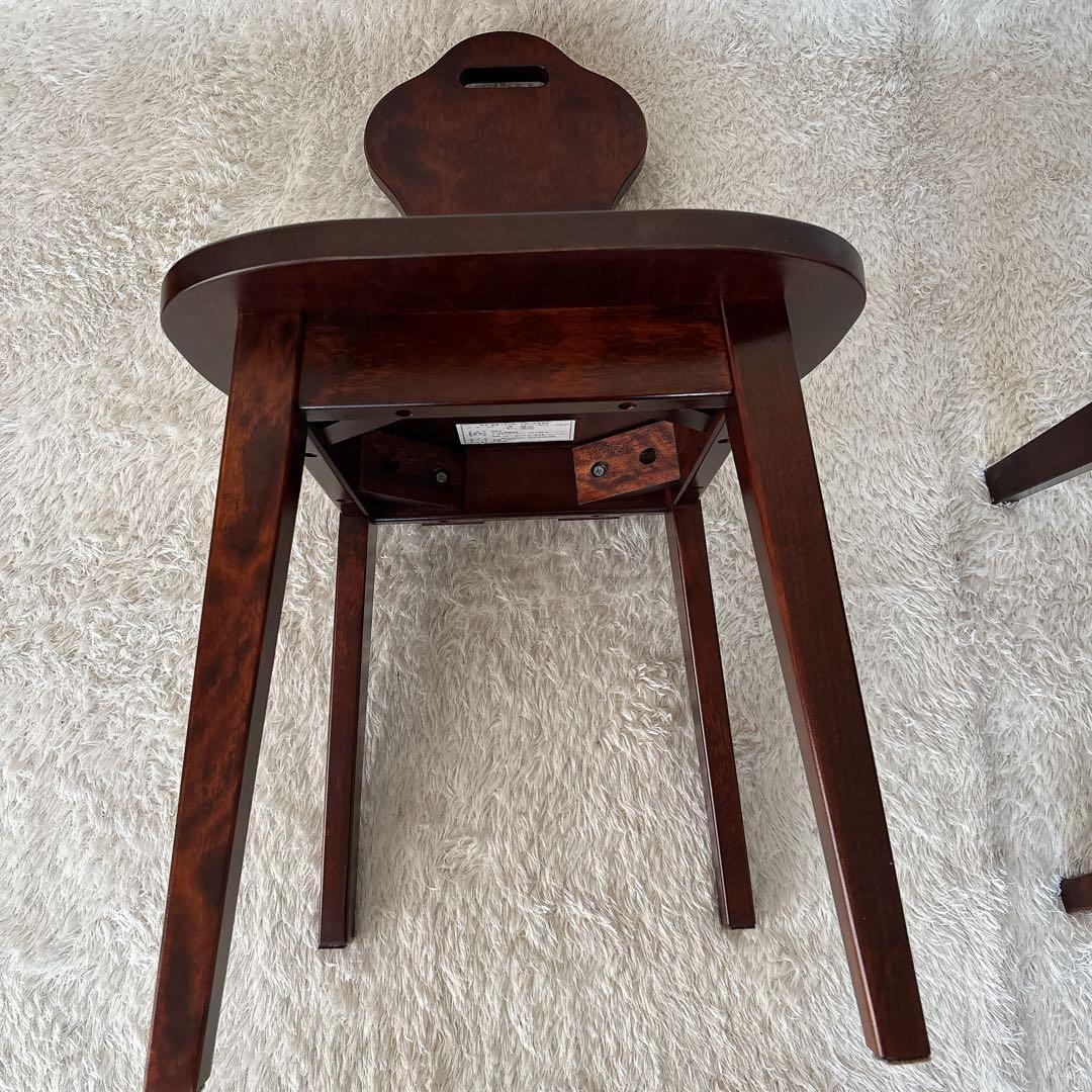 梅干様リクエスト品2脚セット】クリエイトファニチャー 天然木 名作椅子 カバ材