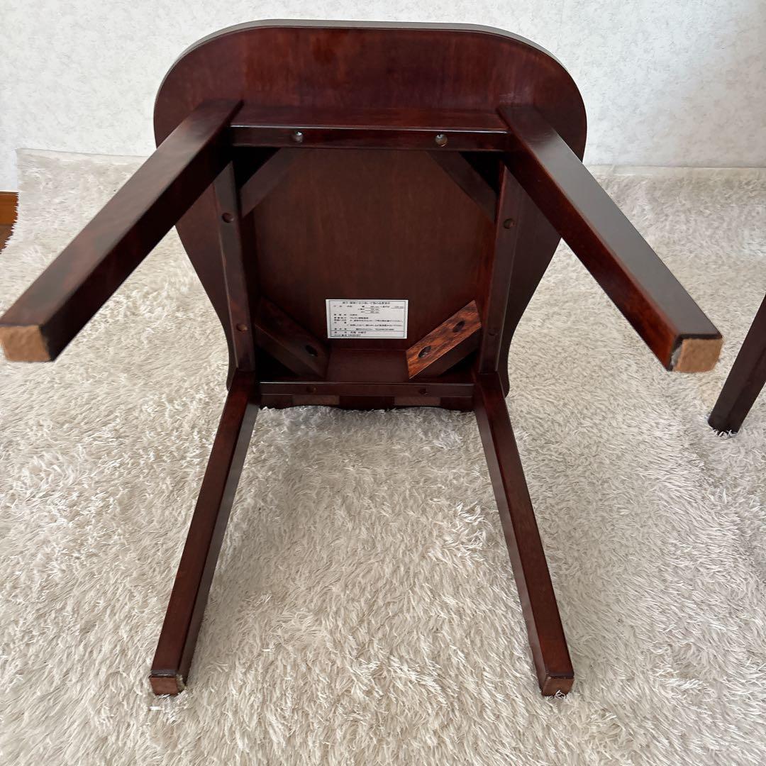 梅干様リクエスト品2脚セット】クリエイトファニチャー 天然木 名作椅子 カバ材