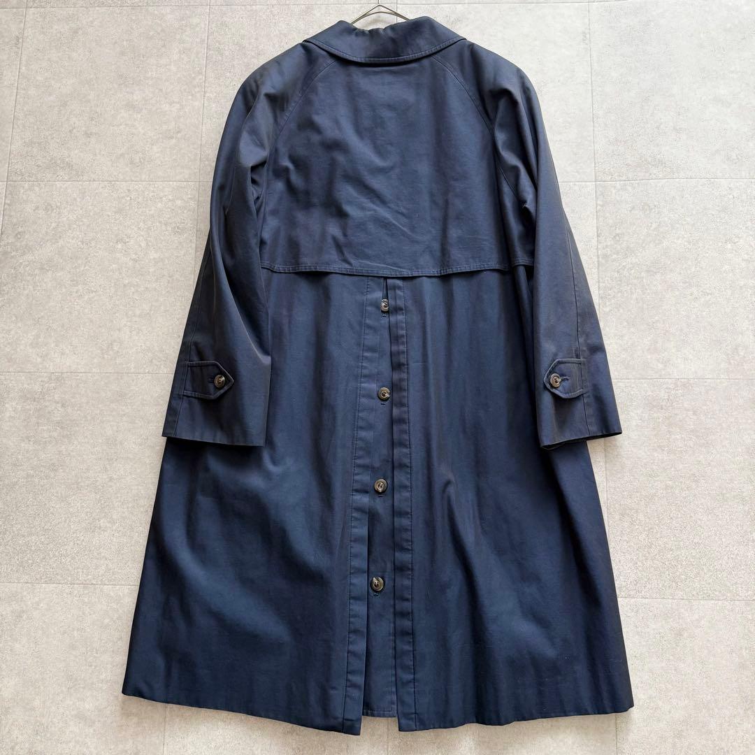 バーバリーズ　ロングコート　玉虫色　紺　ノバチェック　ライナー　2way