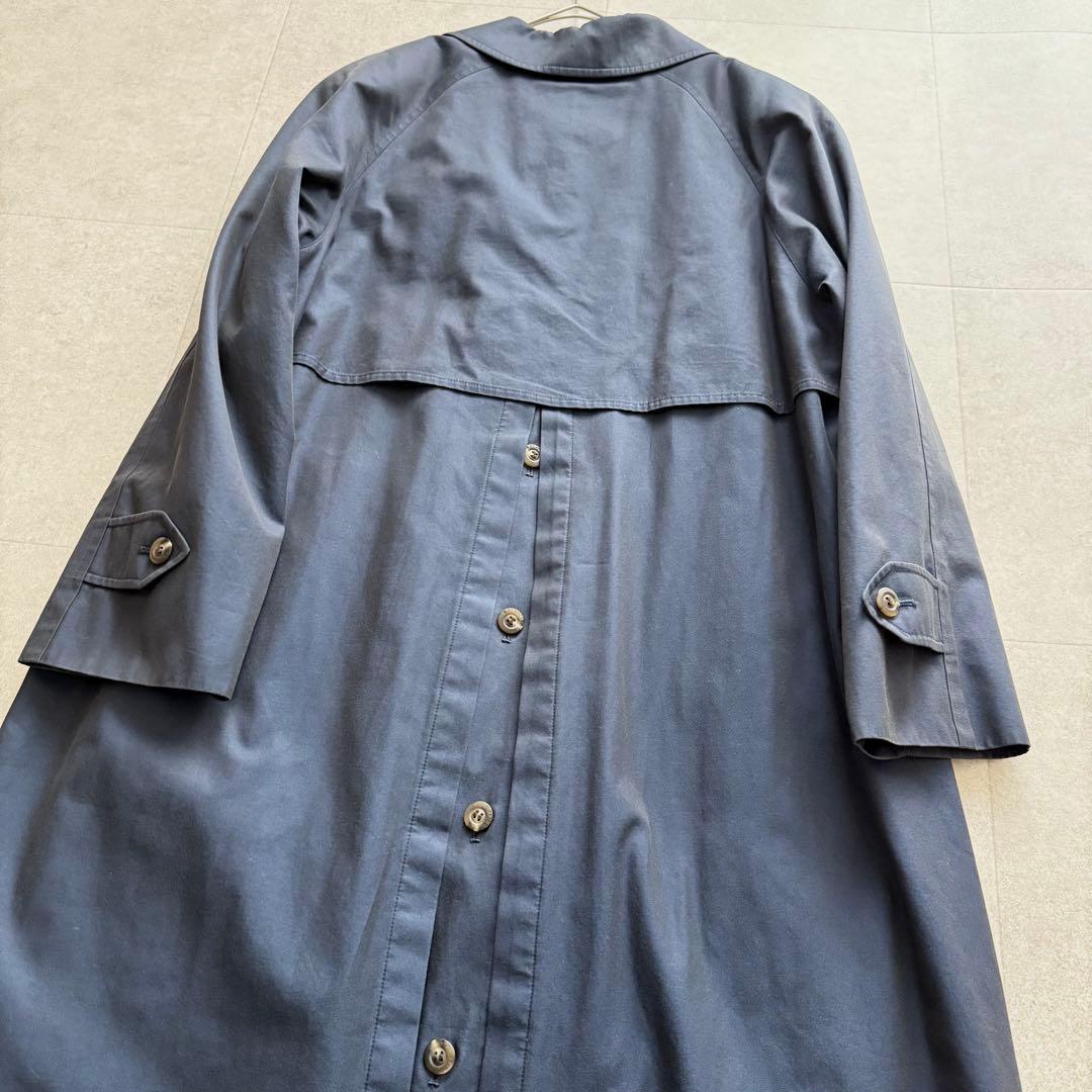 バーバリーズ　ロングコート　玉虫色　紺　ノバチェック　ライナー　2way