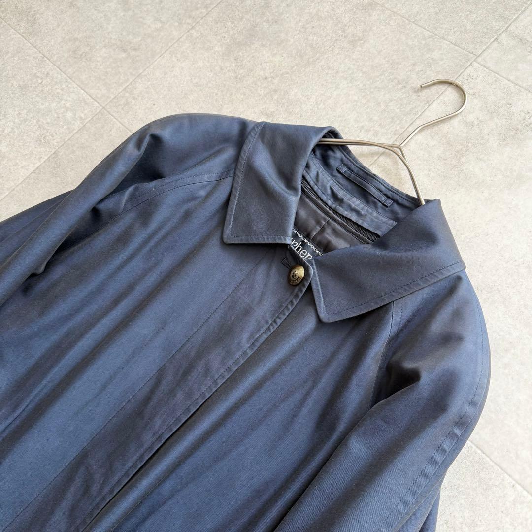 バーバリーズ　ロングコート　玉虫色　紺　ノバチェック　ライナー　2way