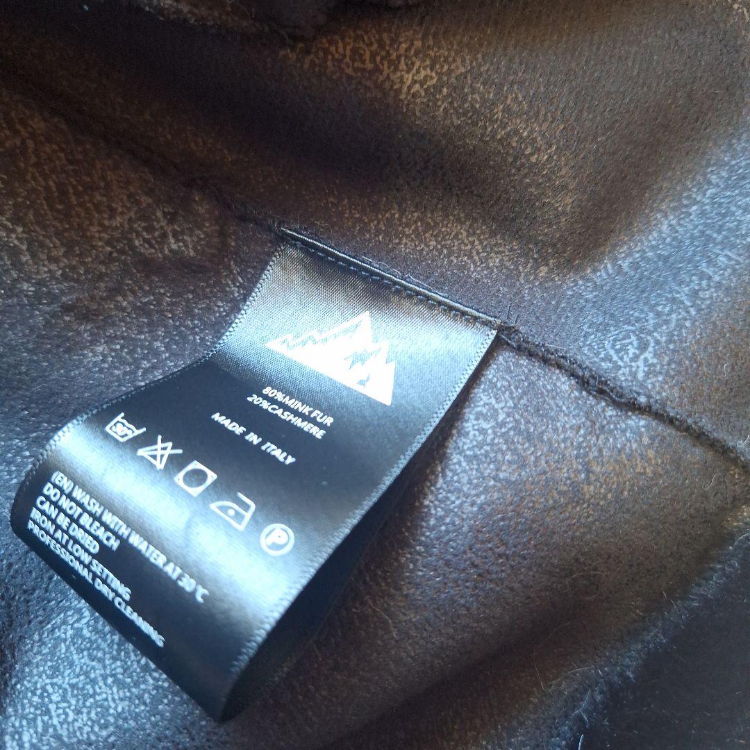 ファーコート ミンク混 ふわふわ 暖かい フード付き✨ 可愛い ポンポン フリー