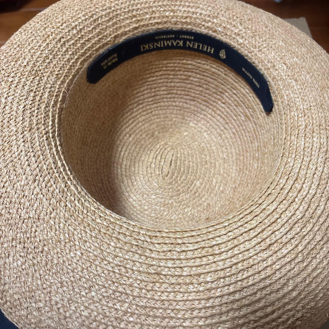 6割引　新品　ヘレンカミンスキー　麦わら帽子　リボン　タグ　箱付き
