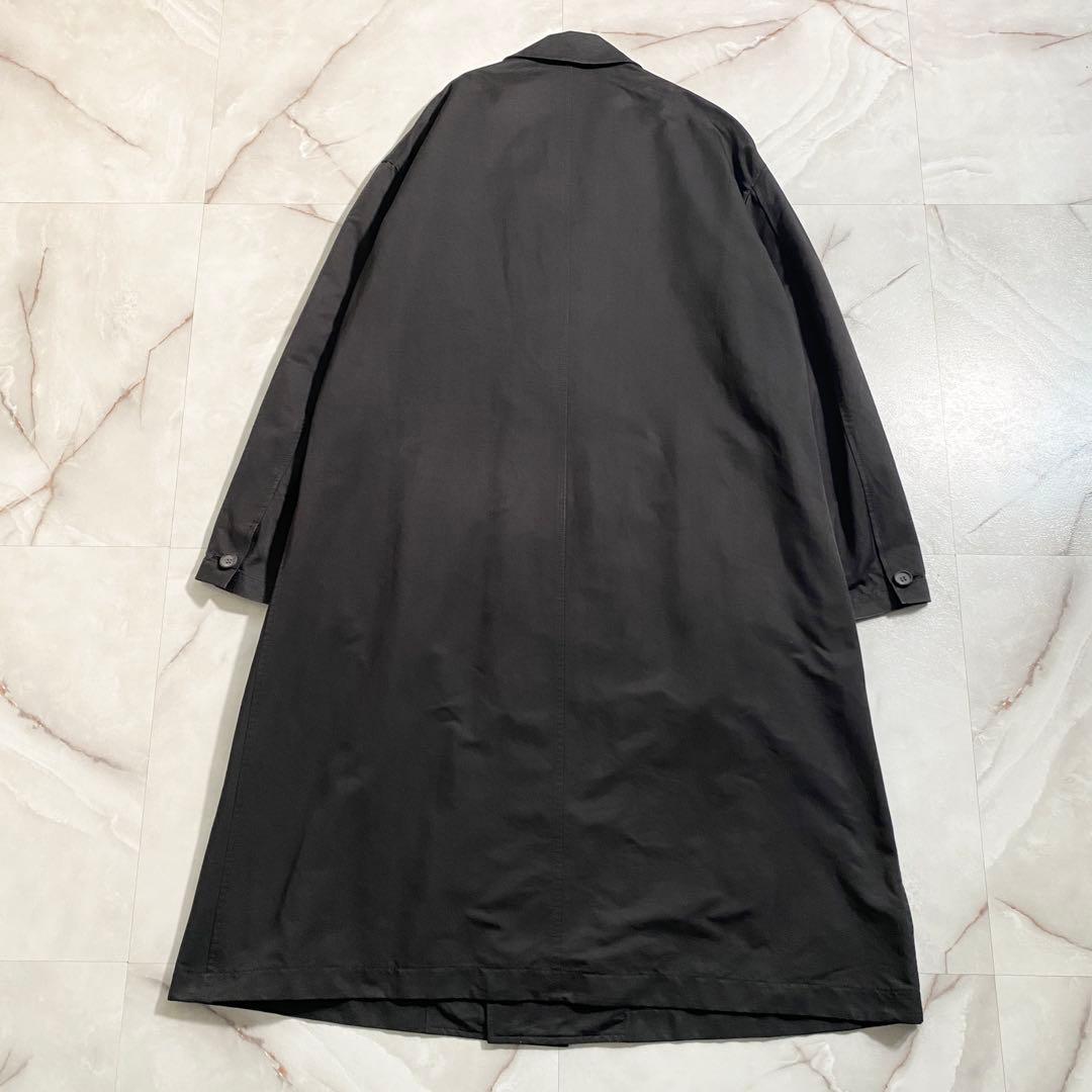 B17813 ザリラクス 18AW テックダブルチェスターコート 黒 48