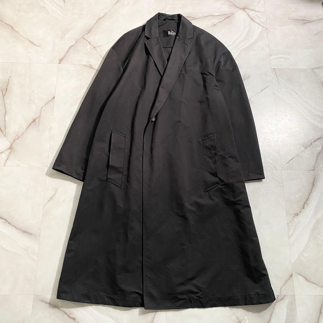 B17813 ザリラクス 18AW テックダブルチェスターコート 黒 48