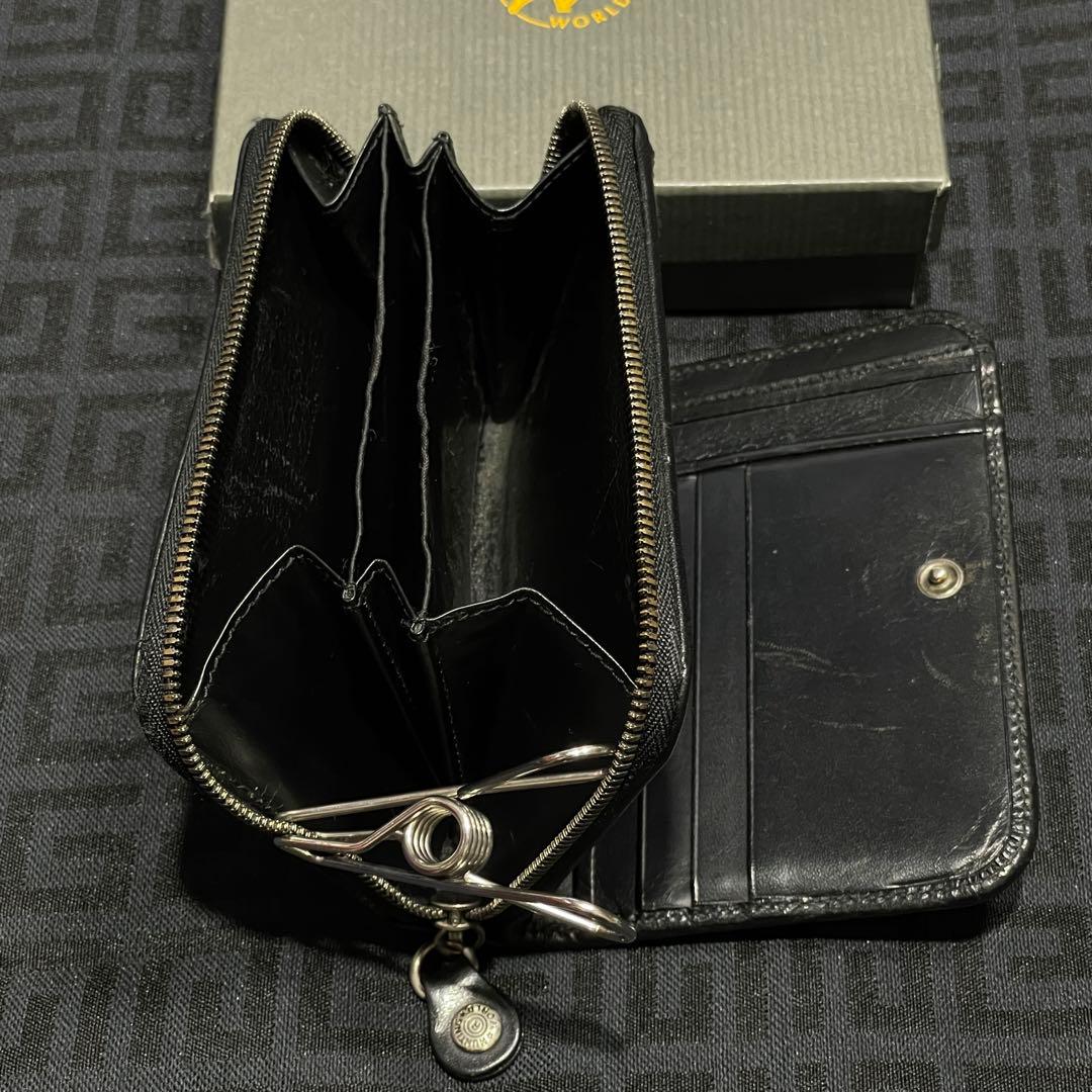 ハンティングワールドラウンドジップレザーウォレット正規輸入元購入品