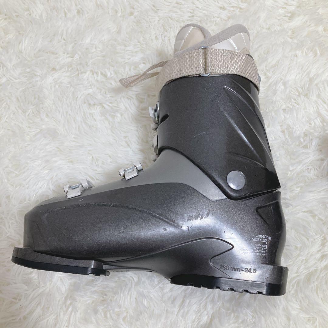 サロモン 女性用 スキー3点セット 板151 靴24.5cm