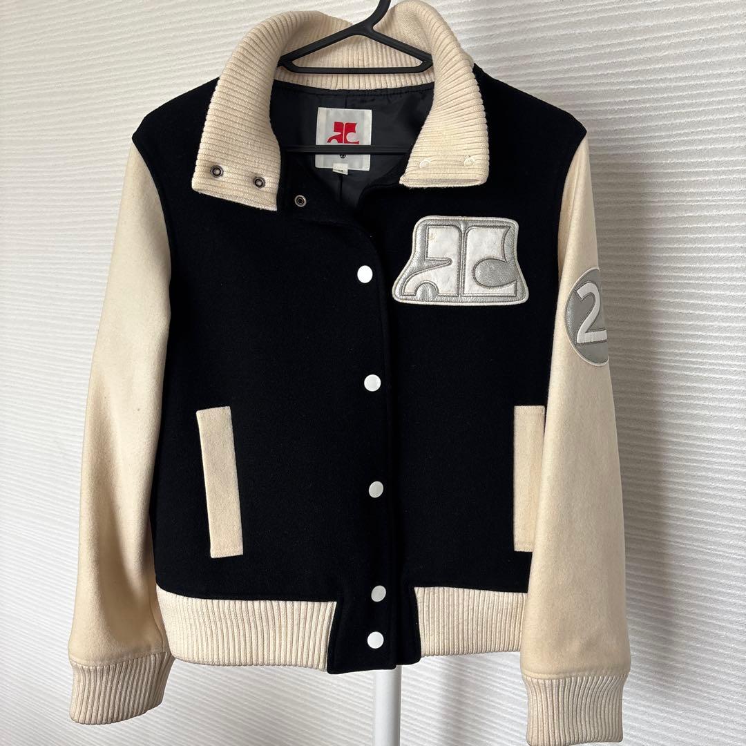 courreges21 クレージュ21　スタジャン　黒