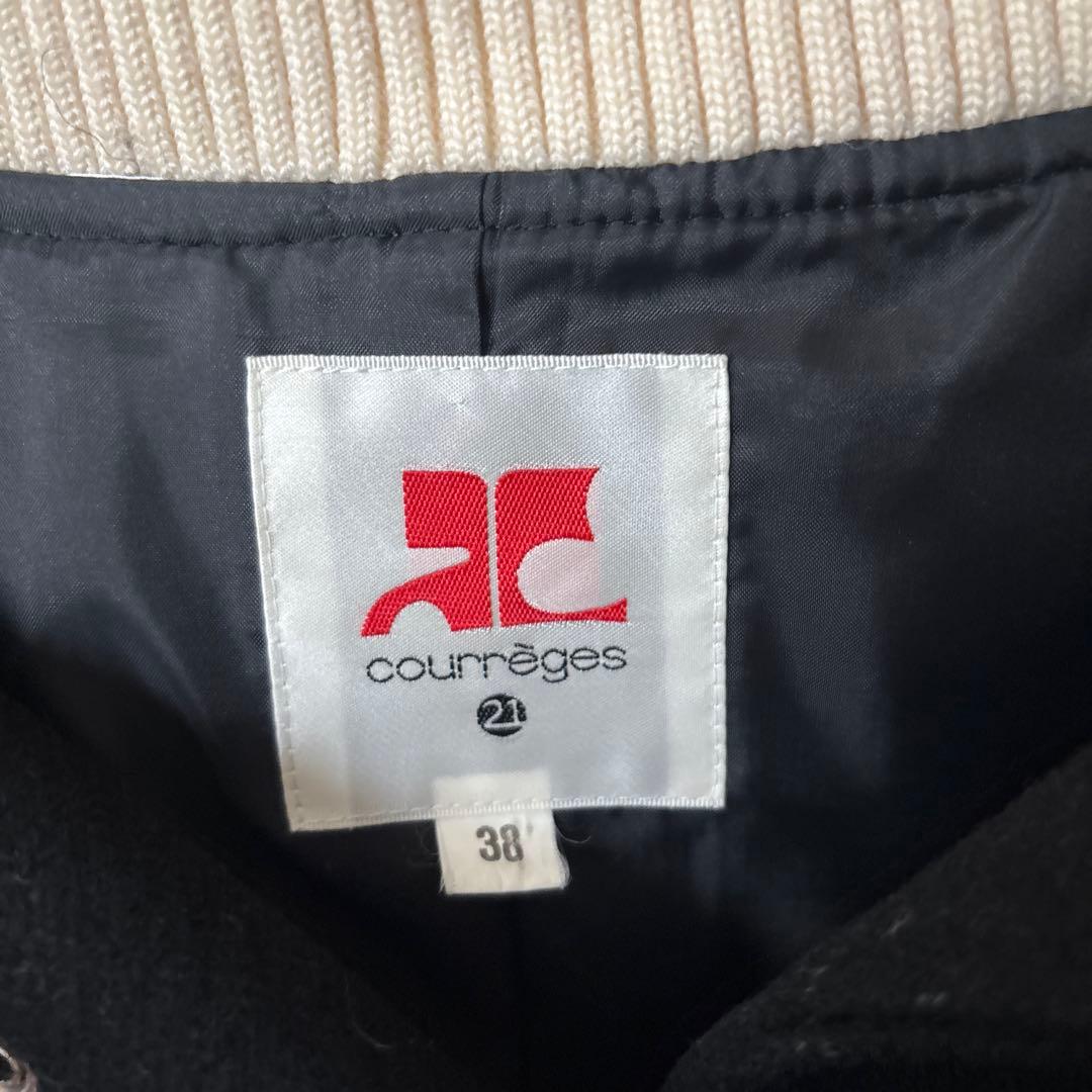 courreges21 クレージュ21　スタジャン　黒