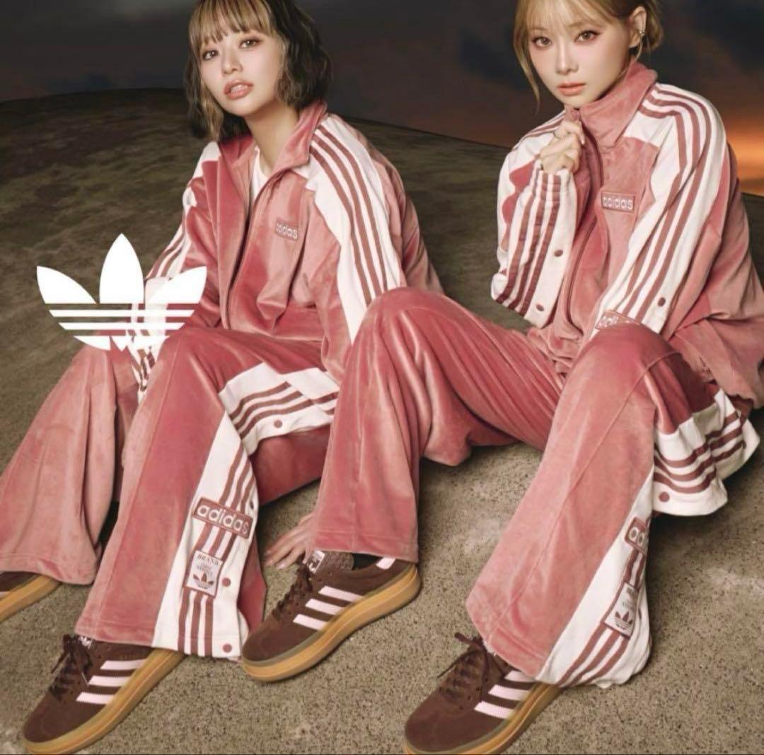 新品XL⭐️当日⭐️adidas W ADIBREAK VELOUR TT重盛さと美