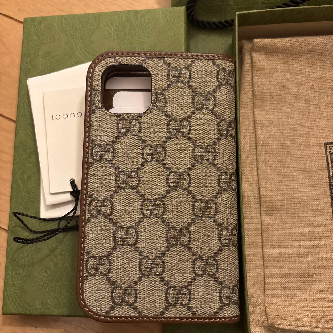 値下げ【新品未使用】GUCCI iPhone15 ケース 手帳型