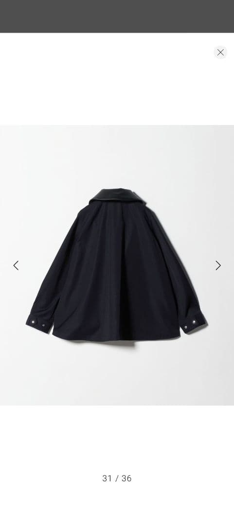 【別注】＜THE RERACS ＞ミディアム ポンチョ ブルゾン　36　NAVY