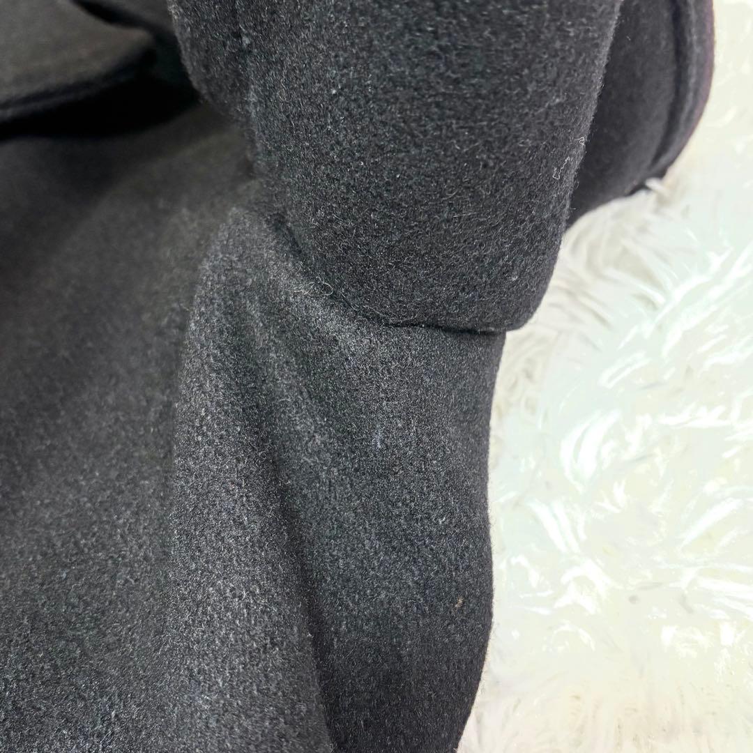 SCHOTT ショット 740 メルトン ピーコート 8つボタン 黒 L