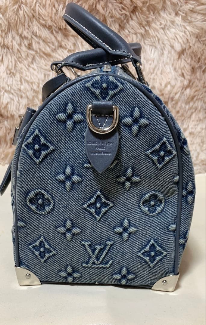 デニムボストンショルダーバッグ２８