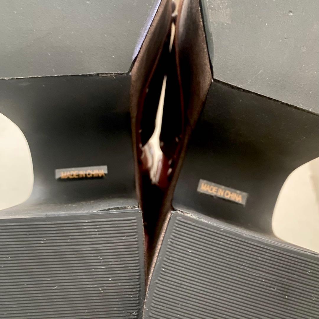 【新品】EMODA エモダ　バルキーコンビネーション サンダル　キャメル　厚底