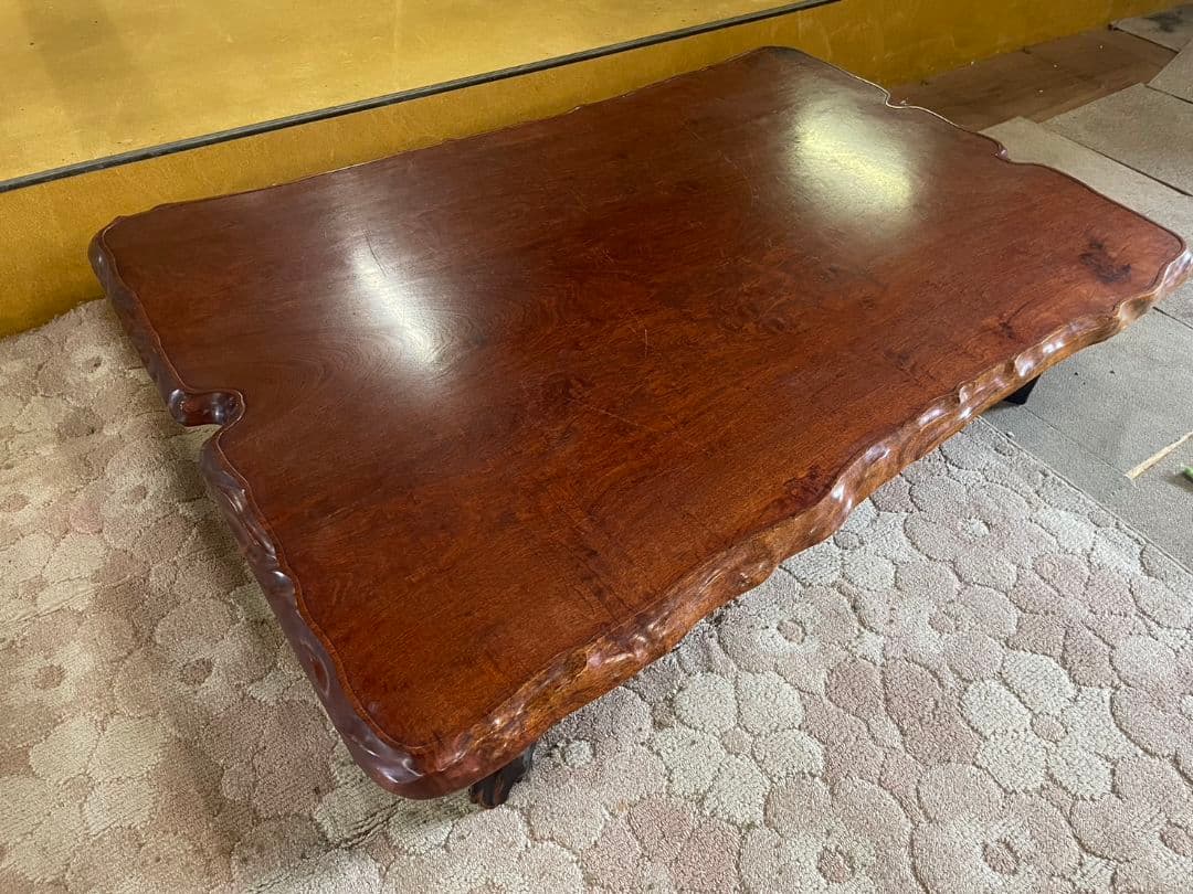 座卓 テーブル レトロ 一枚板 ヴィンテージ ローテーブル 家具 ちゃぶ台