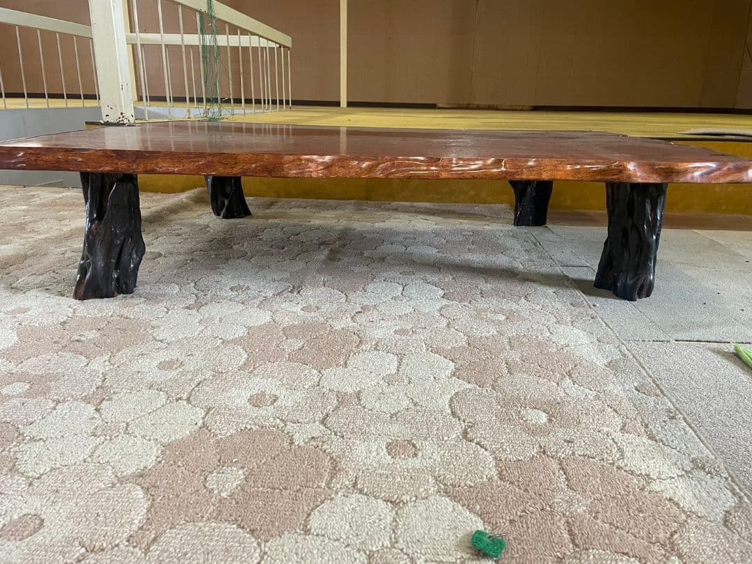 座卓 テーブル レトロ 一枚板 ヴィンテージ ローテーブル 家具 ちゃぶ台