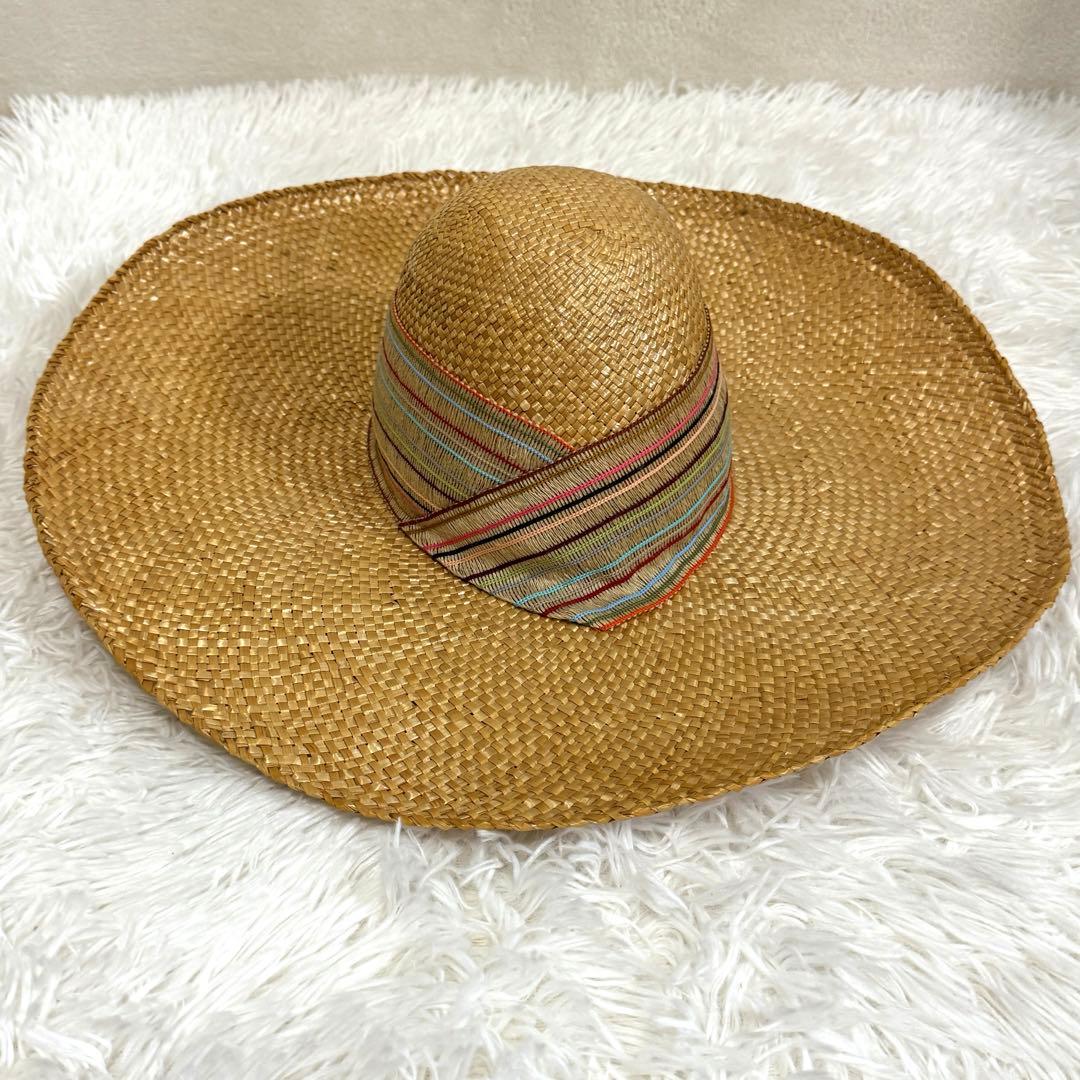 未使用品 Borsalino ボルサリーノ 帽子 キャペリンハット イタリア製