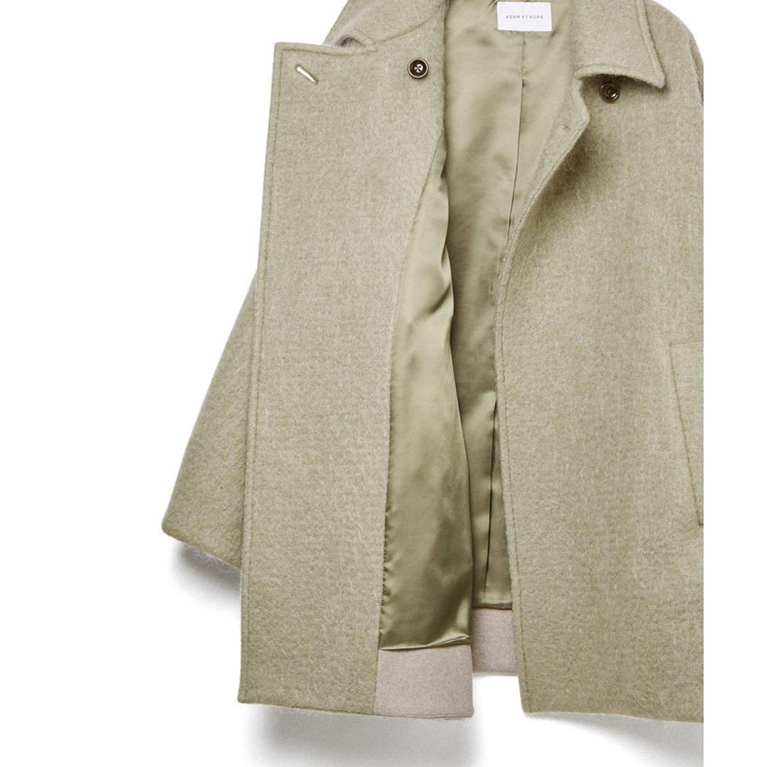 ADAM ET ROPÉ FEMME モヘヤシャギーミドルコート