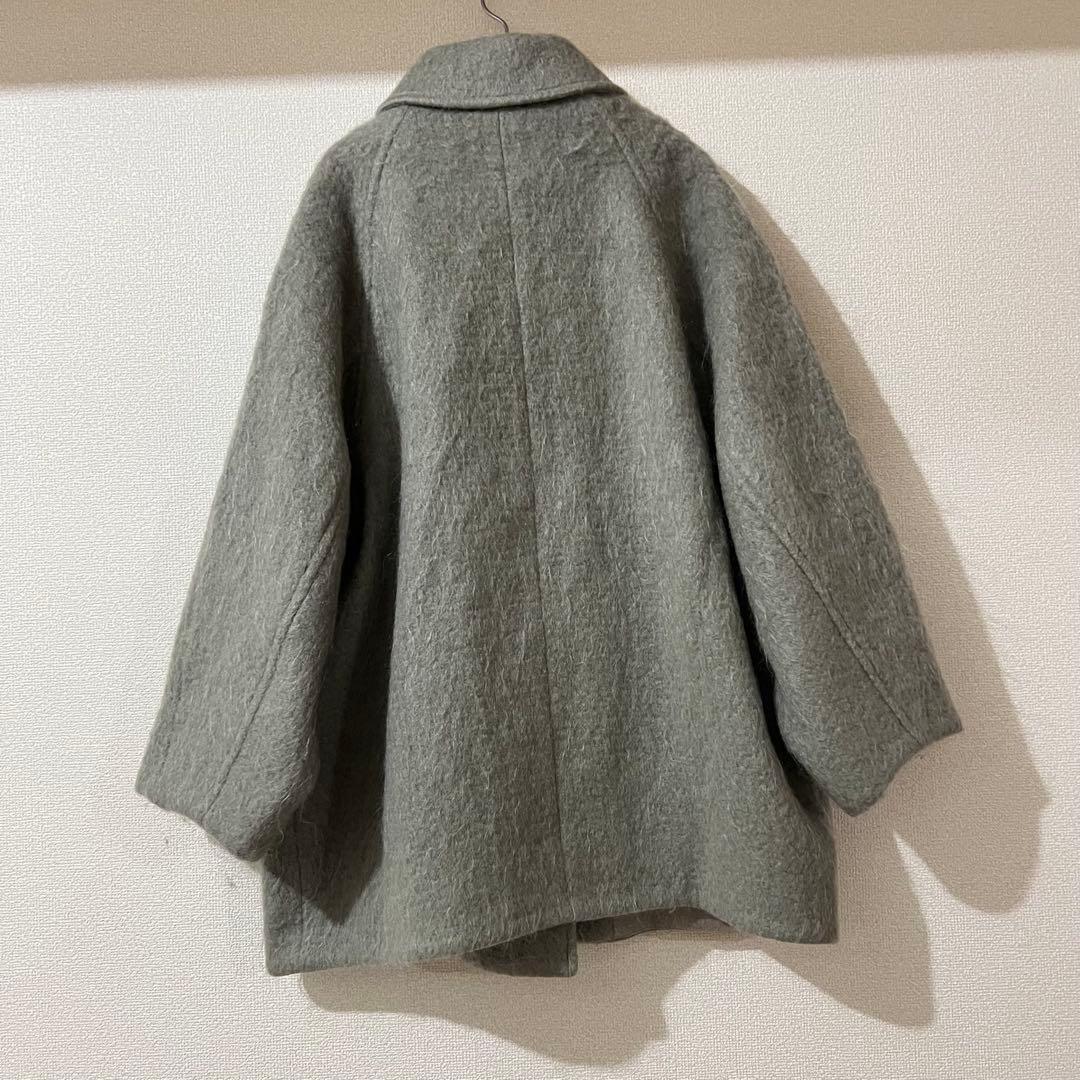 ADAM ET ROPÉ FEMME モヘヤシャギーミドルコート