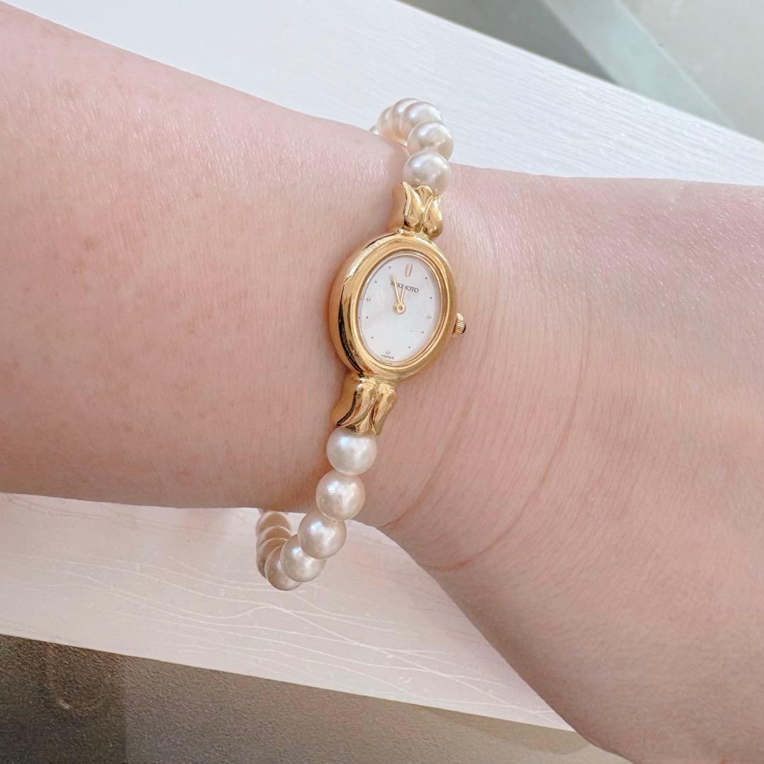 新品電池交換済✨MIKIMOTO あこやパールウォッチ 1E20 腕時計