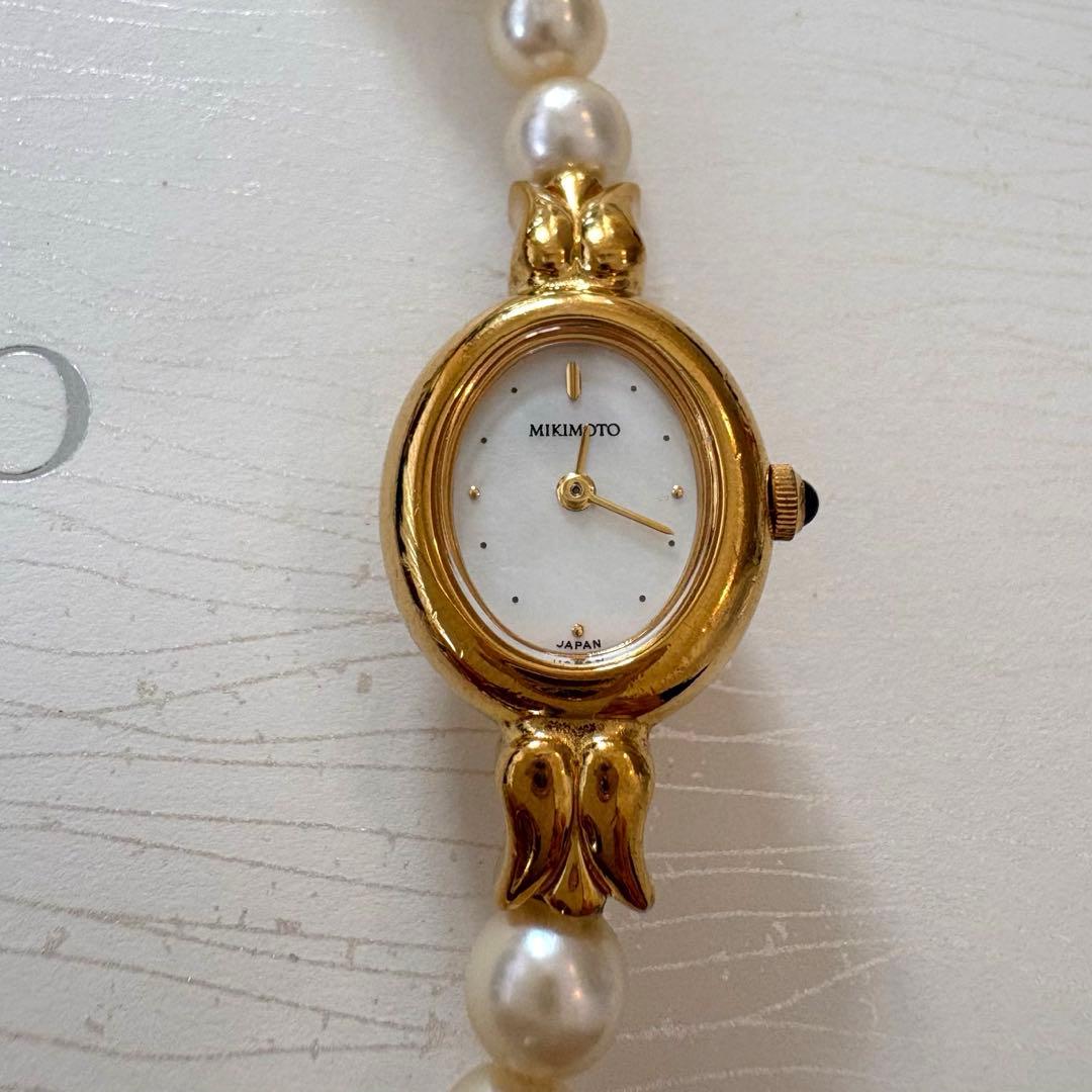 新品電池交換済✨MIKIMOTO あこやパールウォッチ 1E20 腕時計