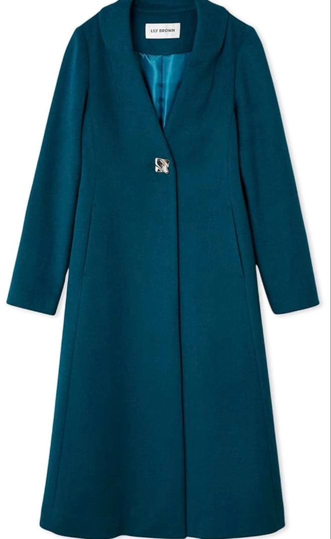 リリーブラウン チェスターコート グリーン