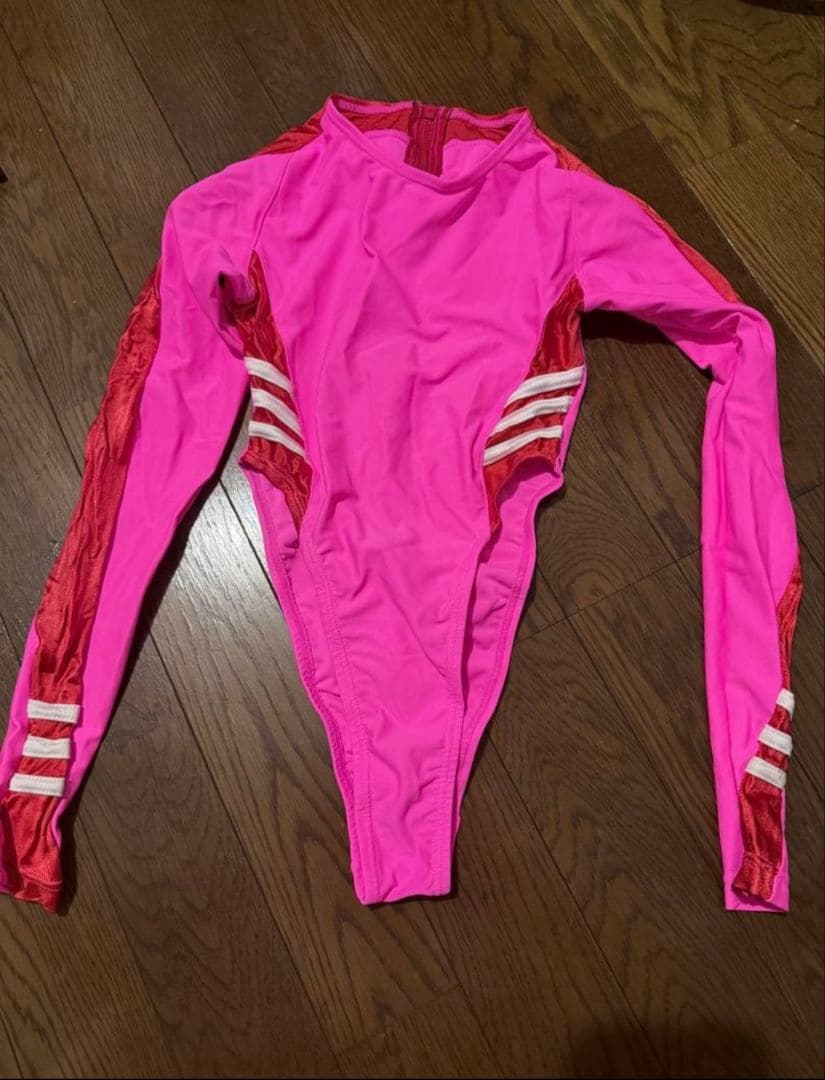 競泳水着 長袖 ハイネック ピンク コスプレ スポーツ アリーナ セット