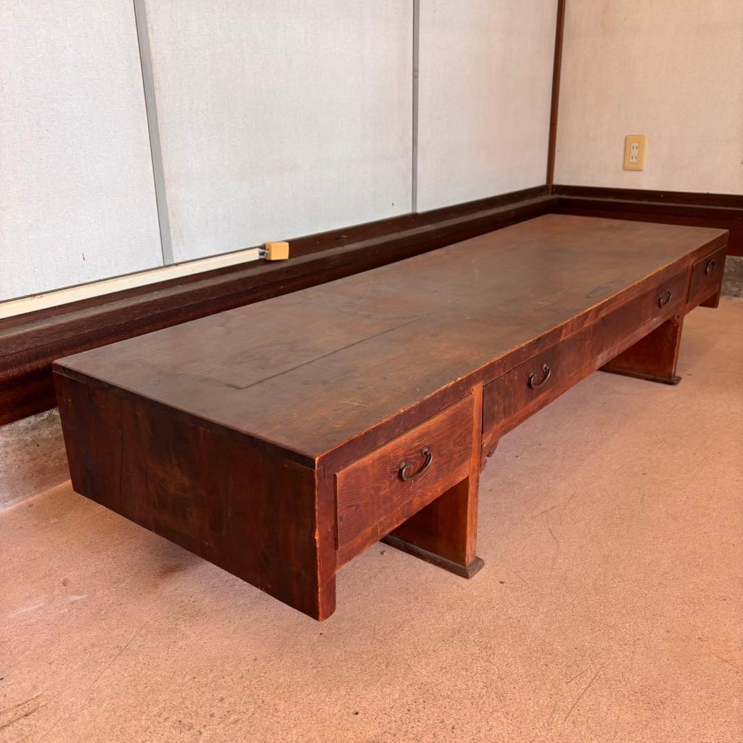 アンティーク 木製文机 アンティーク家具 昭和レトロ 古家具 書斎机 和家具