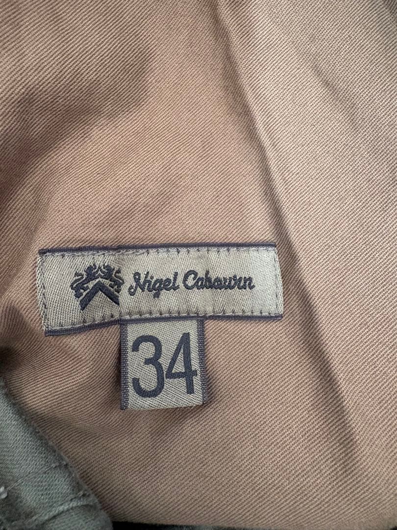 Nigel Cabourn カーゴパンツ サイズ34 オリーブ