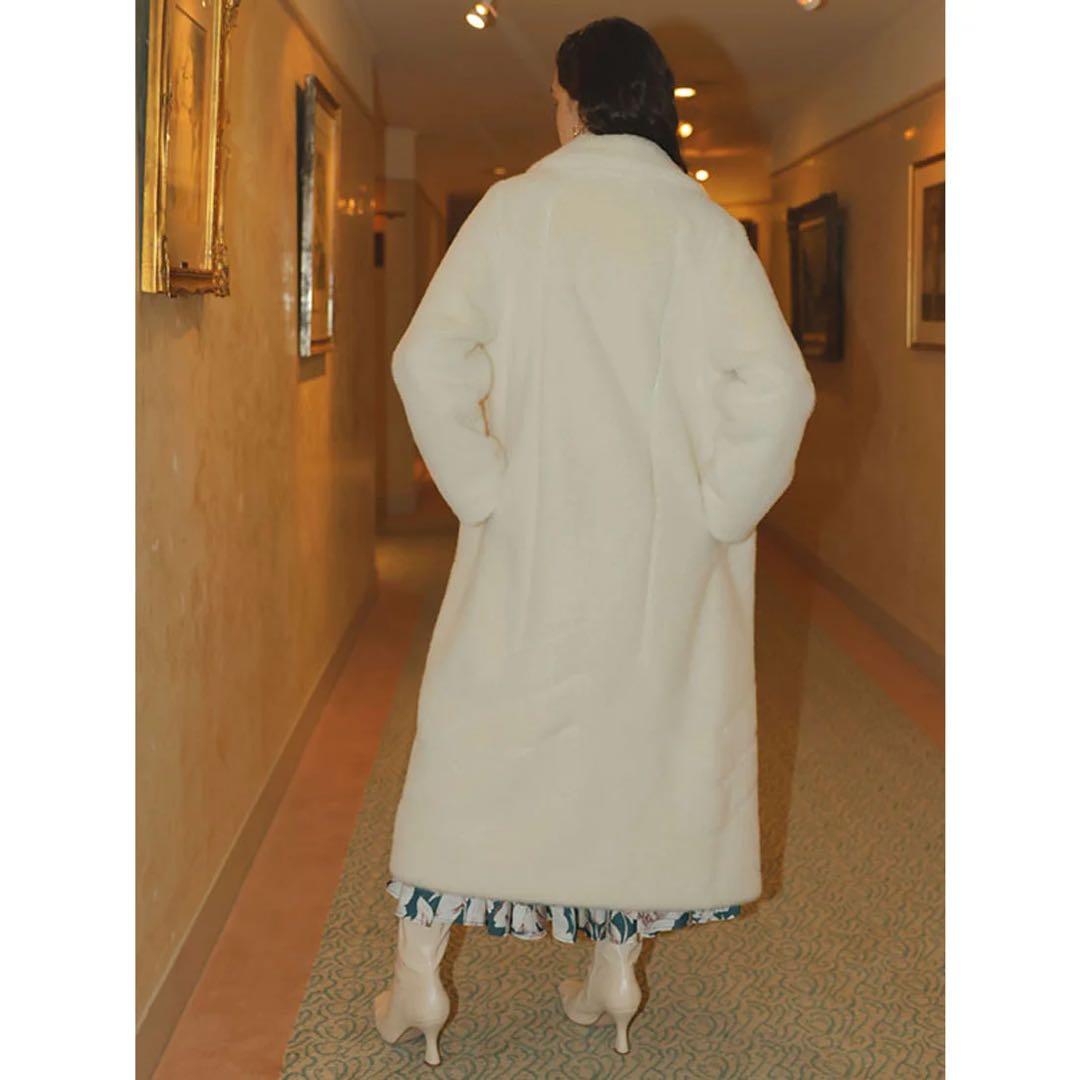 EIMY ISTOIRE ファー ロングコート ピンク♡