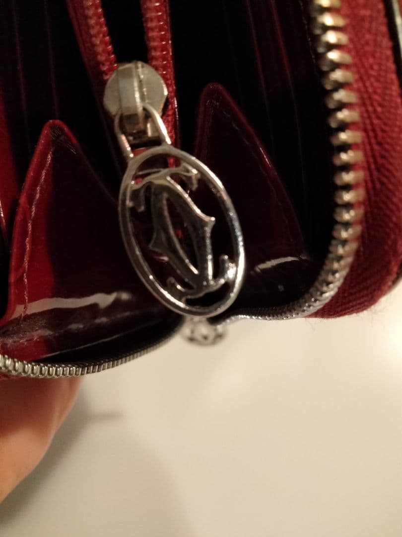 Cartier レッド 長財布 箱付き