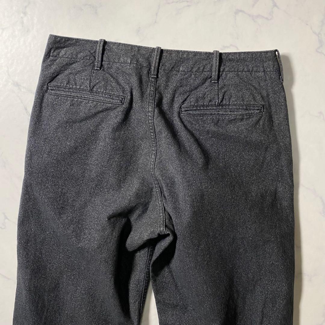 【美品】クッシュマン　ワークパンツ　ブラックシャンブレー　ごま塩　22686　M