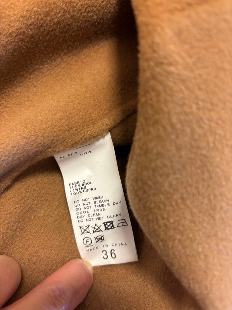 ゆう⭐︎フレームワーク　ハミルトンリバークルーネックコート36