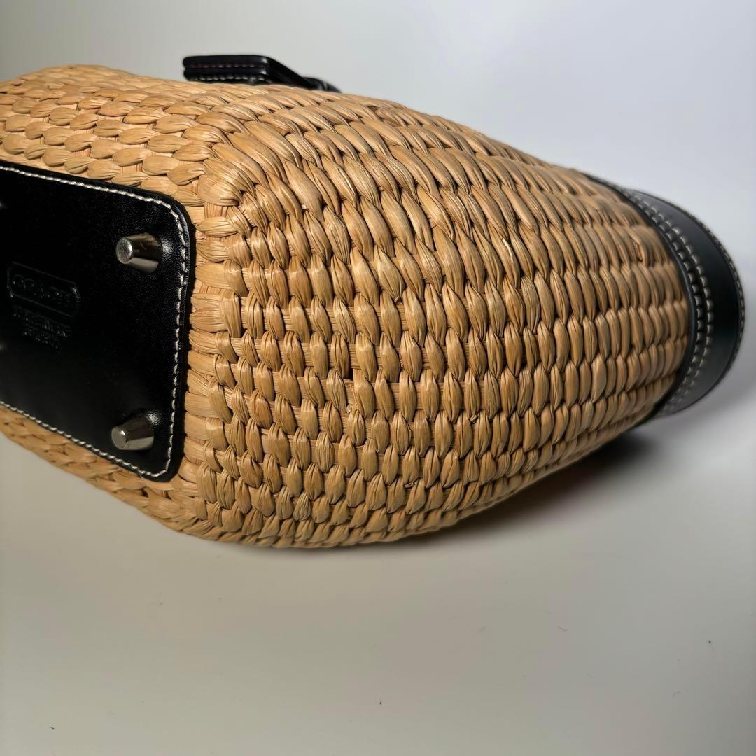 ✨️極美品✨️COACH コーチ かごバッグ ハンド 袋付き