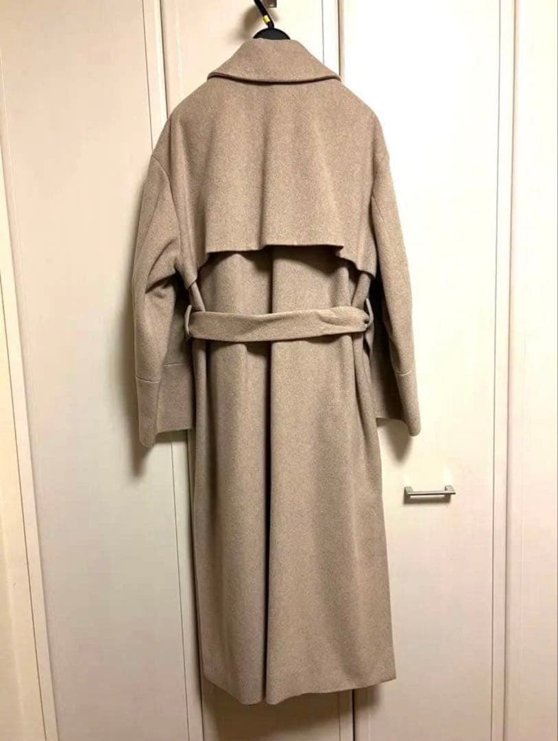 BOSCH ベージュ ロングコート　カシミヤ100%