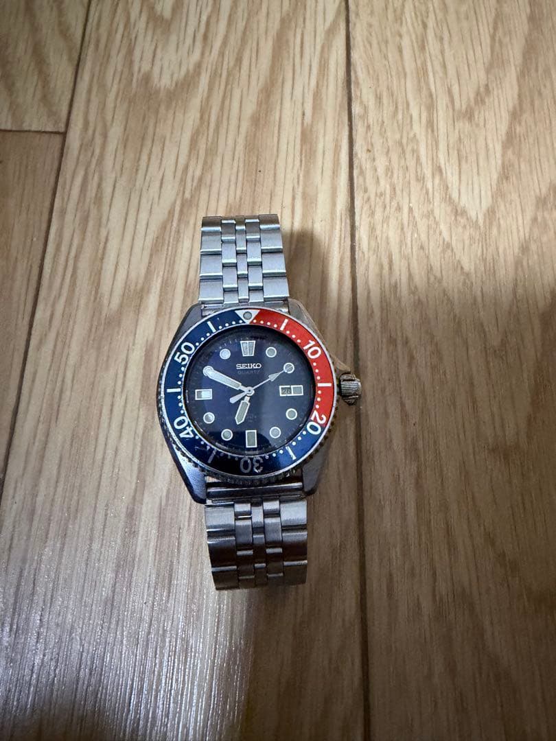SEIKO ダイバーズ　クォーツ 腕時計 青赤ベゼル　80s〜90s