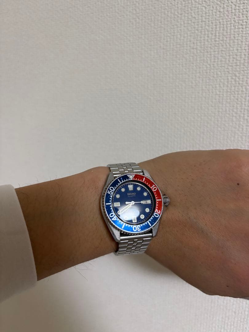 SEIKO ダイバーズ　クォーツ 腕時計 青赤ベゼル　80s〜90s