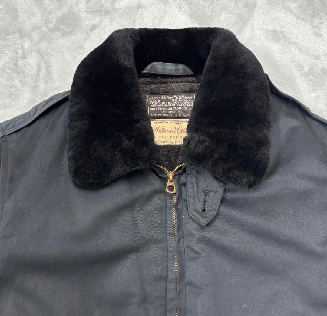 バズリクソンズ ウィリアムギブソン B-10 フライトジャケット サイズ36 S