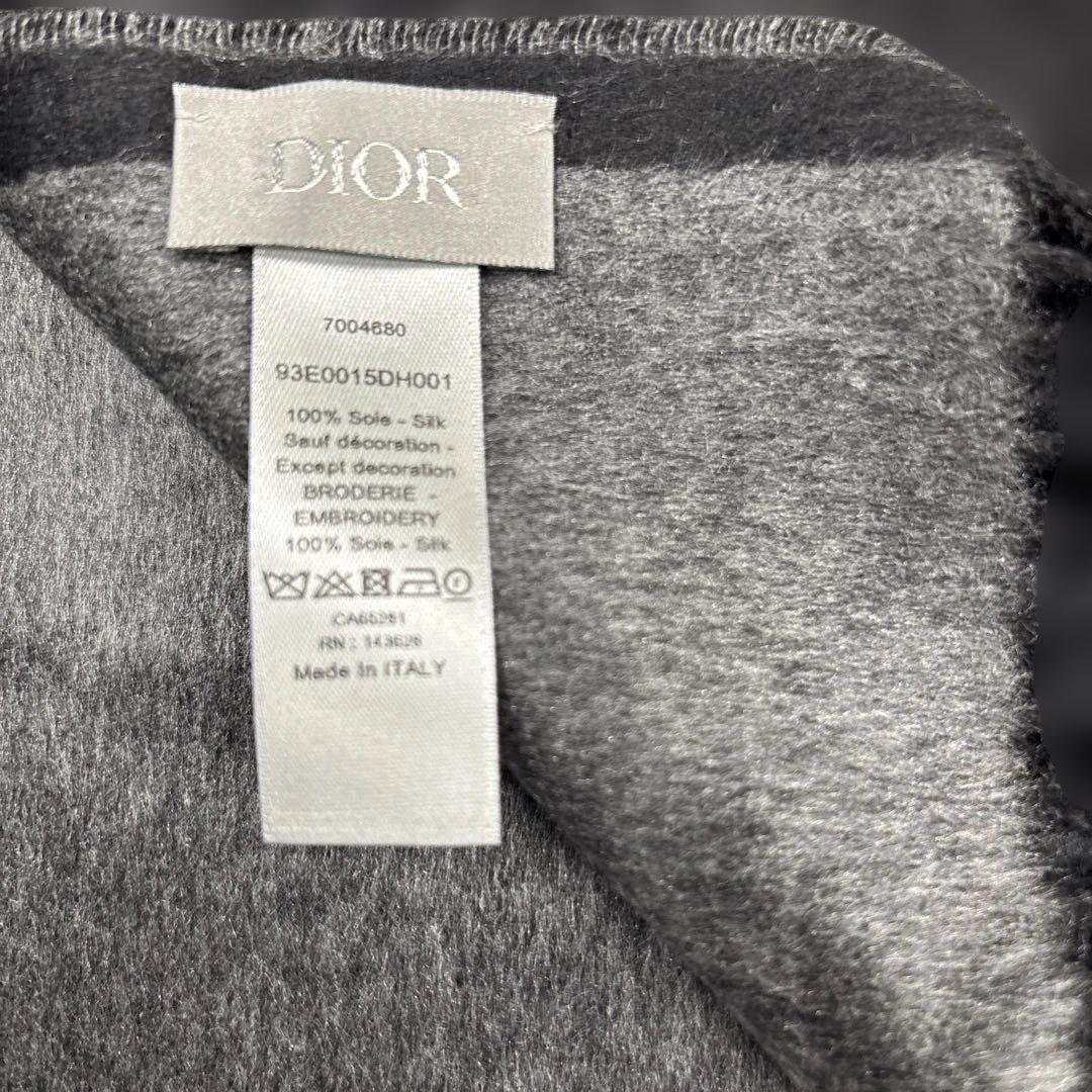 ディオール ロゴ ストール グレー