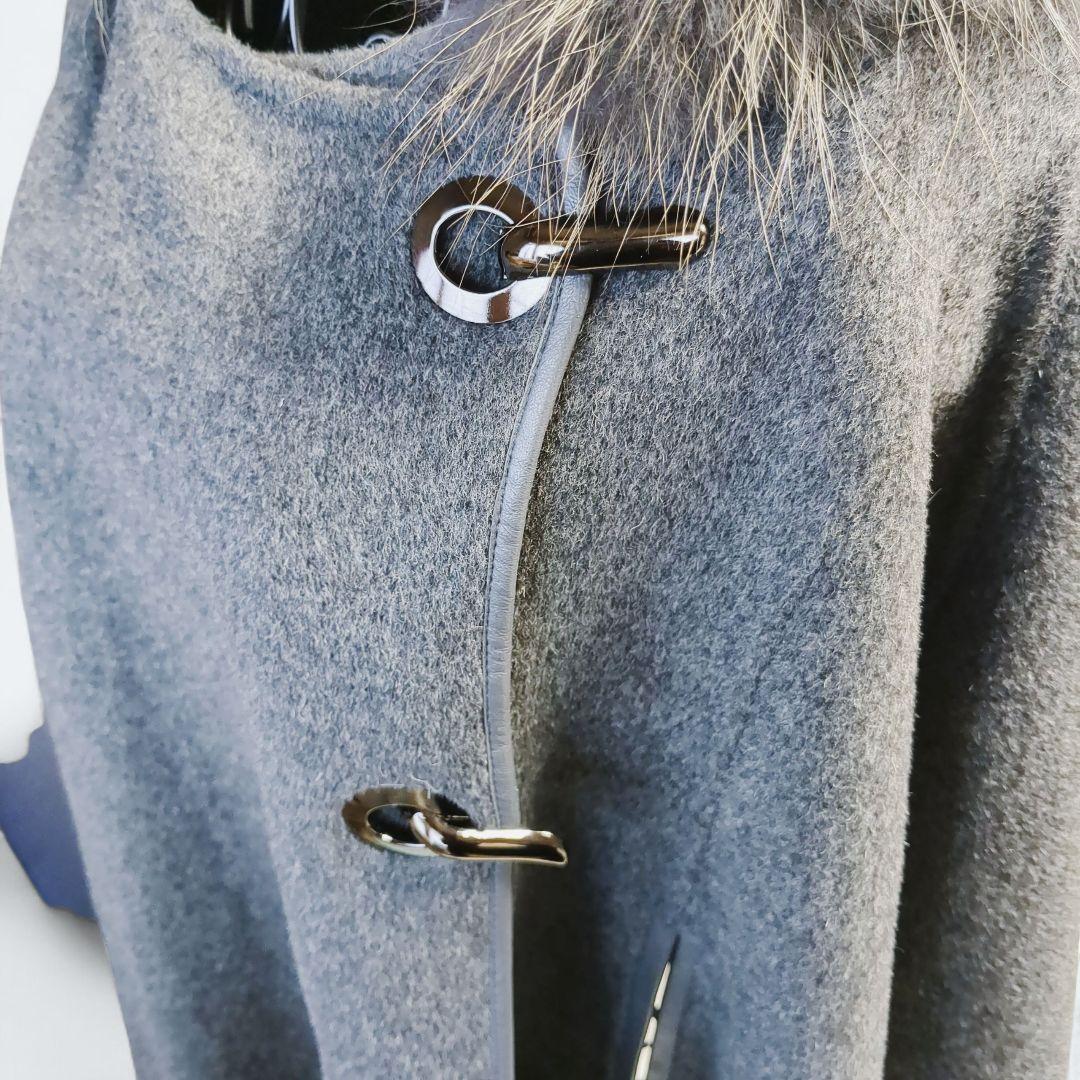 専用極美品✨ヴィヴィアンウエストウッド ポンチョ ケープ カシミヤ混 上質ファー