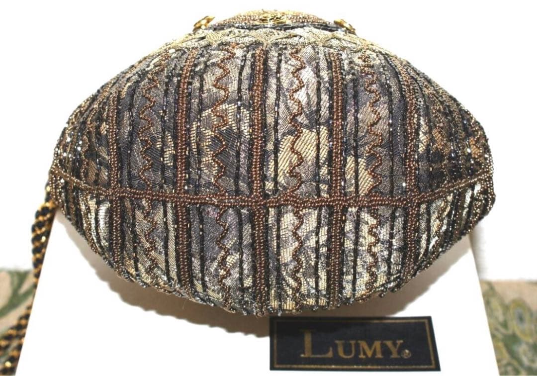 LUMYはしもと ビーズバッグパーティーバッグ ショルダー 皇室御用達 美品