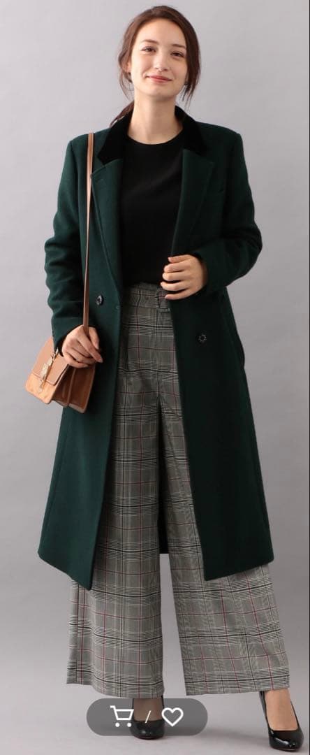 ラブレス　チェスターコート　ダークグリーン　36