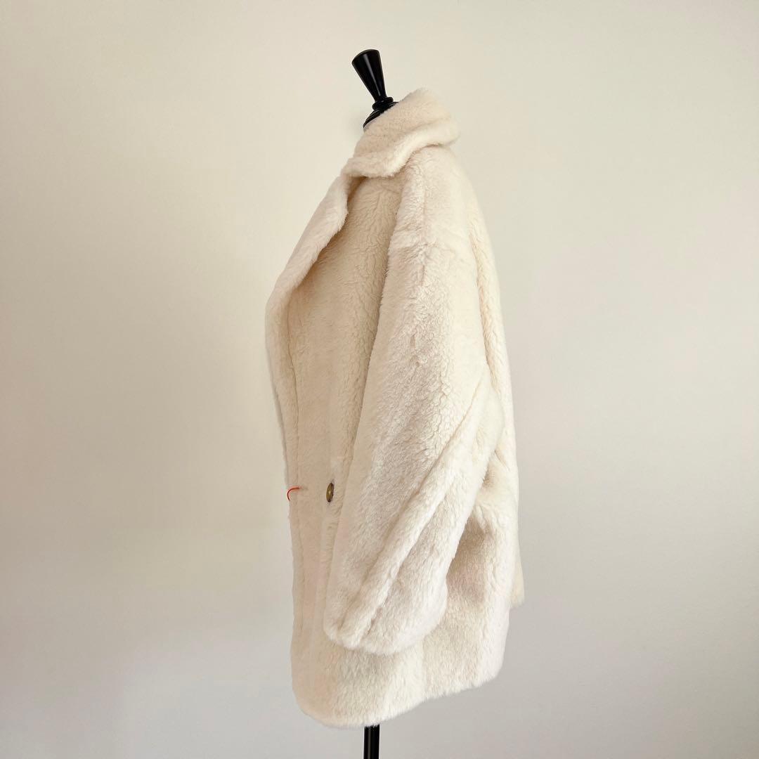 新型最新作❗️新品未使用 ベアショート丈 テディコート ホワイト