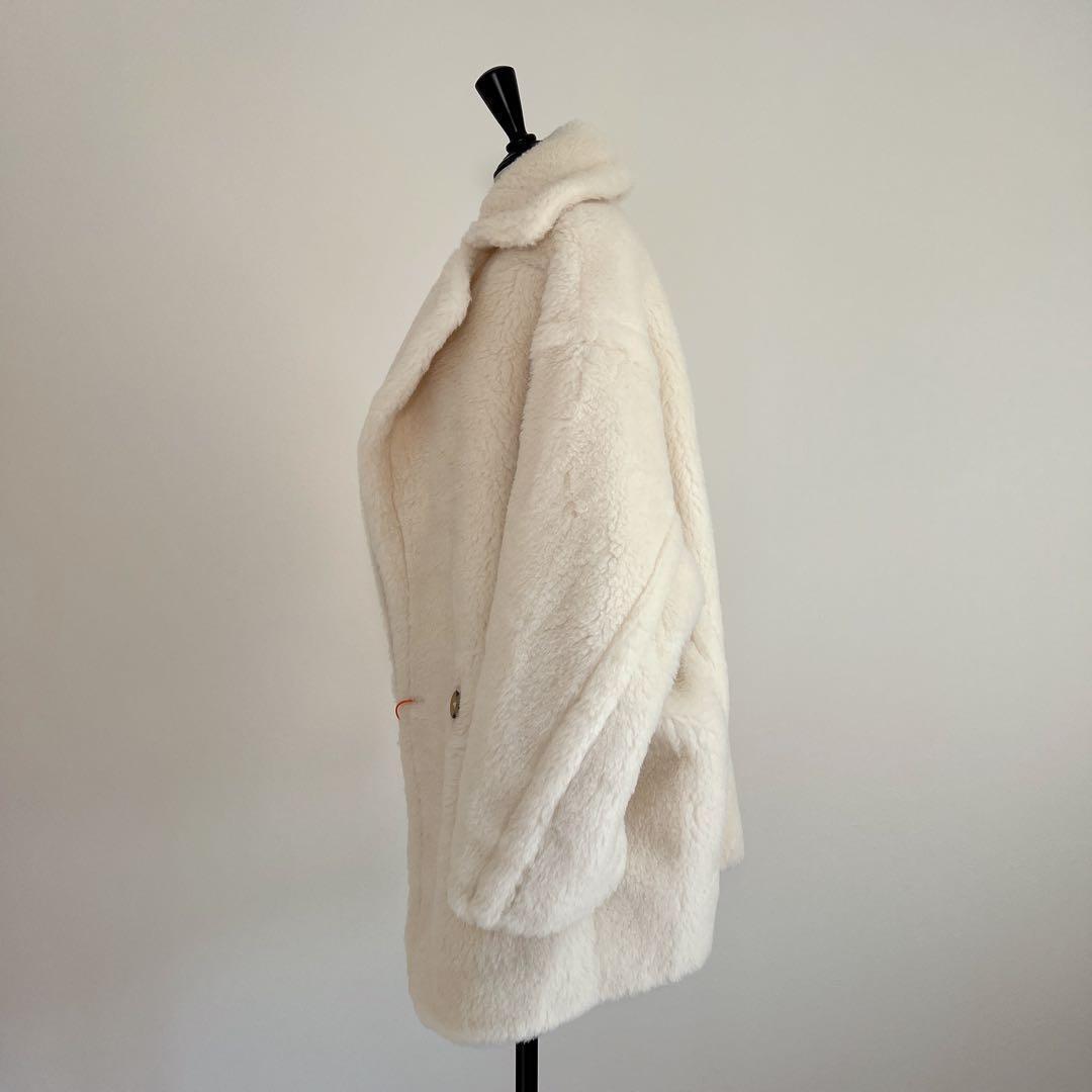 新型最新作❗️新品未使用 ベアショート丈 テディコート ホワイト