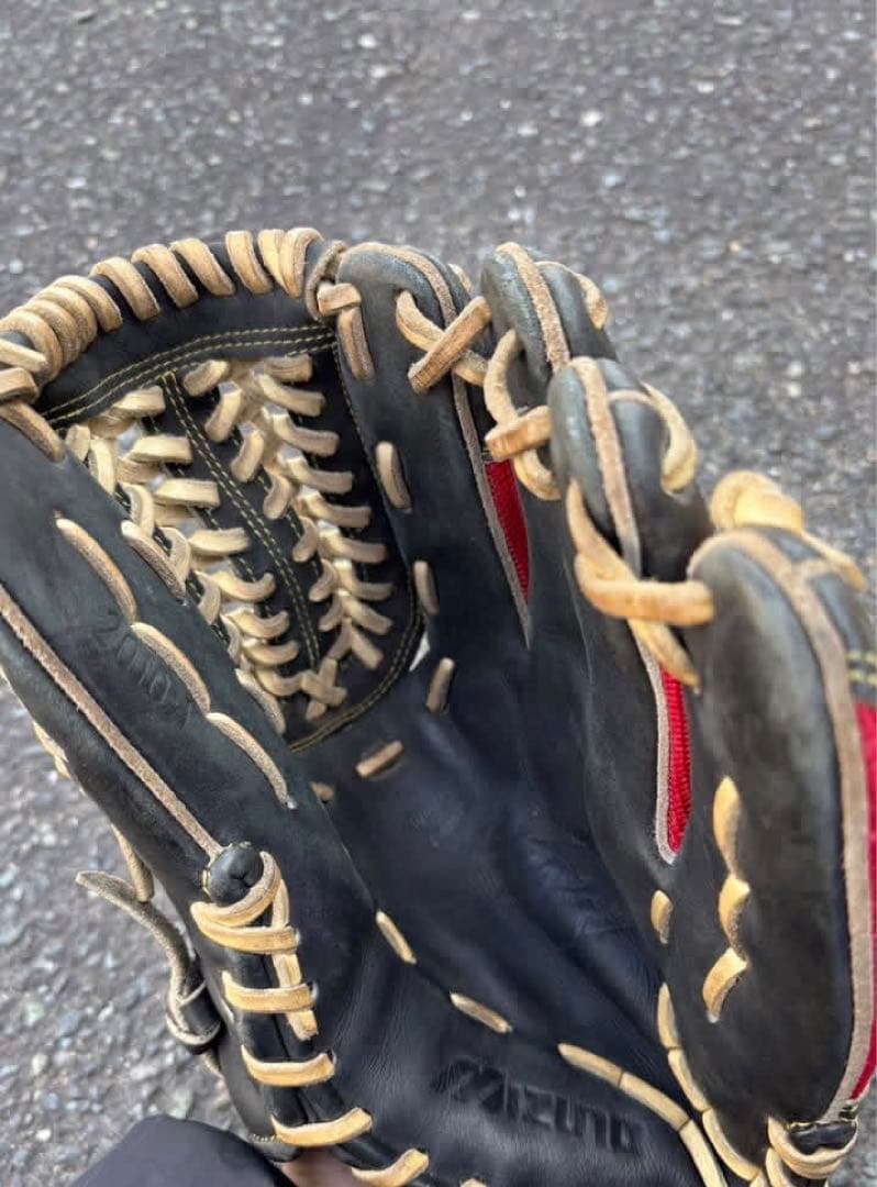 プロ支給品 読売ジャイアンツ 栂野選手 実使用 硬式グローブ